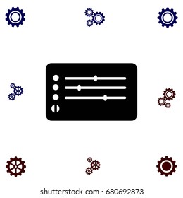 Media players icon, flat design best vector icon