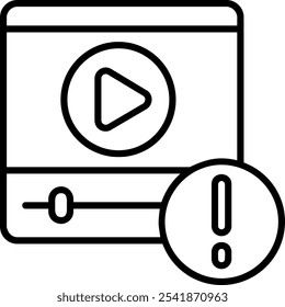 Símbolo de design de ícone de vetor de reprodução de mídia
