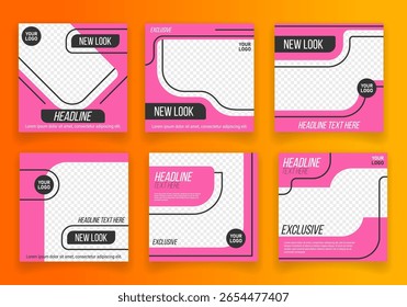 Banner da postagem de mídia. Layout quadrado abstrato para publicidade corporativa ou folheto social. Conceito vetorial para design moderno, promoção on-line, quadro de marketing ou modelo de brochura criativa.

