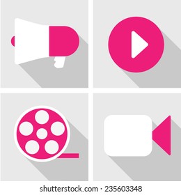 Media Production Vectors Set