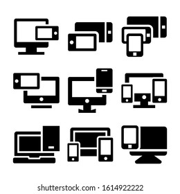 media queries icon isolated sign symbol vector illustration - Collection of high quality black style vector icons
