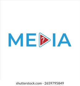 Diseño de logotipo que representa un periodismo incierto y mensajes ambiguos, una identidad visual creativa