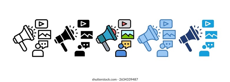 Media Relations Icon Element For Design