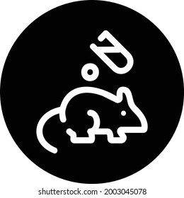 Media Research Icons in solid black
