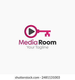 Media Room Logo Vector Template Design. Good for Business, Start up, Agency, and Organization