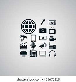 Media set icons