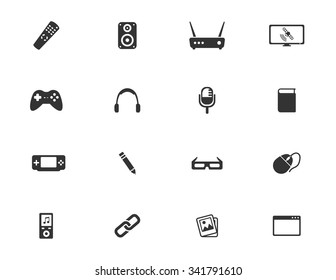 Media simple icons for web