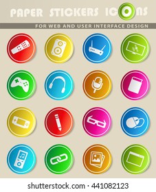 Media simply symbol for web icons and user interface
