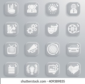 Media  simply symbols for web and user interface
