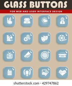 Media simply symbols for web and user interface