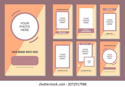 Media social banner story template for your update promotion or other, background, wallpaper