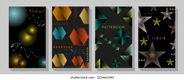 media social post template set collection. Applicable for notebooks, planners, brochures, books, catalogs etc.
