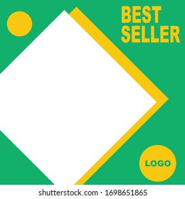 Media social template vector banner ilustration