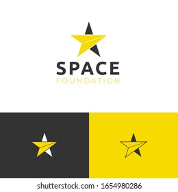 Modernes Design-Konzept für Stern plus Pfeil-Logo. Vektorillustration für das Unternehmensgeschäft. Trendy Eps10