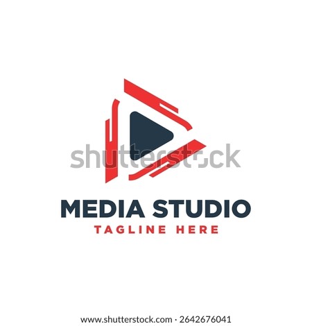 media studio play logo design logo mark creative unique professional timeless simple design