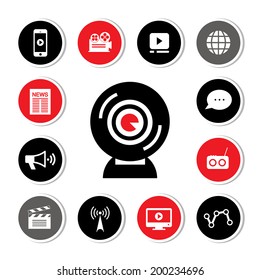 media symbol set for use 