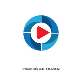 Media symbols logo and icons template