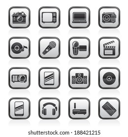 Media And Technology Icons - Vector Icon Set