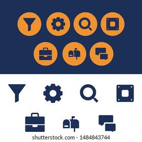 Media And Technology Related Icon Set. Black Isolated Vector Icons On Cirlce. Icons For Your Mobile App, Web Site, Presentation Or Print Design.