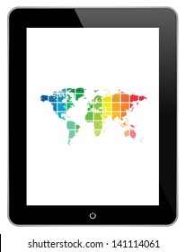 Media Technology Worldwide In iPad Style