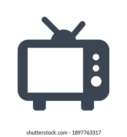 Media television icon.video,ads (vector illustration)