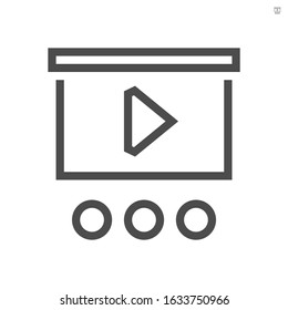 Media training vector icon design for business training concept design element.