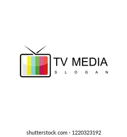 Media And TV Logo Design Vector