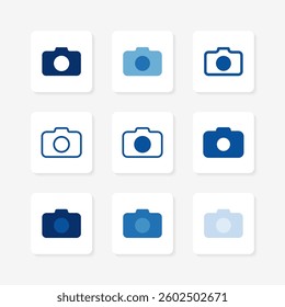 Media UI isolated icons set