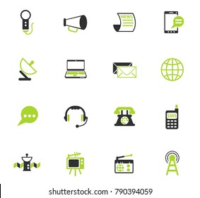 media vector color icons for web and user interface design