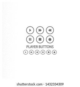 Media Vector icon . Lorem Ipsum Illustration design