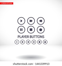 Media Vector icon . Lorem Ipsum Illustration design