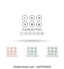 Media Vector icon . Lorem Ipsum Illustration design