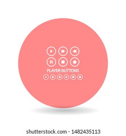 Media Vector icon . Lorem Ipsum Illustration design