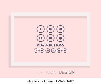 Media Vector icon . Lorem Ipsum Illustration design