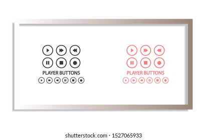 Media Vector icon . Lorem Ipsum Illustration design