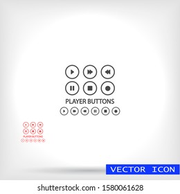 Media Vector icon . Lorem Ipsum Illustration design