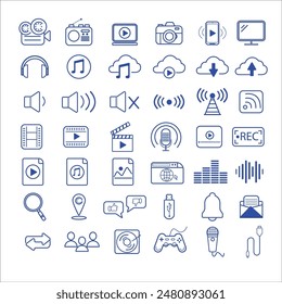 Media Vector Icon Pack Collection