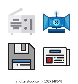 media vector icon set