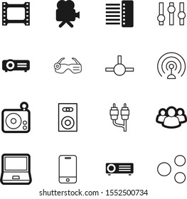 media vector icon set such as: cell, share, icons, cable, bass, global, control, style, hub, television, person, tower, multimedia, message, community, notebook, device, team, nobody, pc, leader