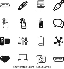 media vector icon set such as: recording, data, accumulator, jack, balloon, forum, fuel, settings, heart, documentary, energy, speech, speak, send, contact, comic, cinema, full, global, silhouette