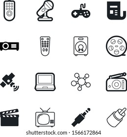 Media Vector Icon Set Such As: House, Stereo, Newspaper, Tuner, Space, Stage, Channel, Documentary, Voice, Industry, Clipboard, Gaming, Clapboard, Network, Tech, Show, Cinematography, Laptop