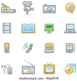 Media - Vector Icons Set   You'll find more icons in my portfolio