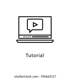 Media Vector Line Icon