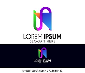 Media with  vector logo design template. Creative triangle icon element. Modern logo for brand identity.
Colorful symbol