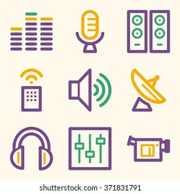 Media web icons