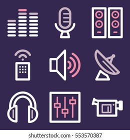 Media web icons