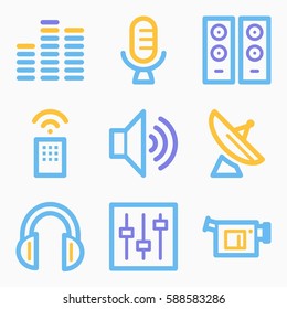 Media web icons