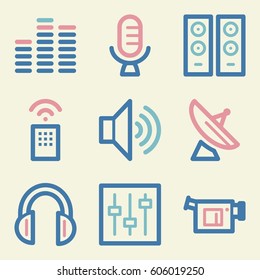 Media web icons