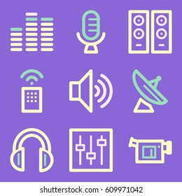 Iconos web de medios