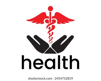 Medizinisches Logo-Design, Vektorgrafik des Gesundheitslogos